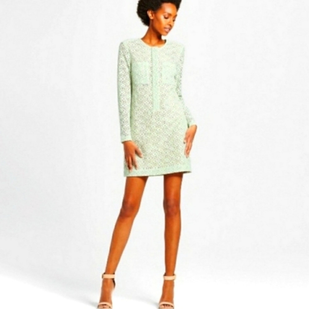 Victoria Beckham For Target Lace Overlay Mini Dress Women's Small Office Siren